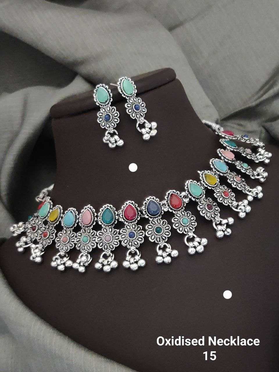 Ynf Brass KESH193 Womens Jewellery Wholesale Oxidized Jewellery Set Manufacturer - Jewellery Export