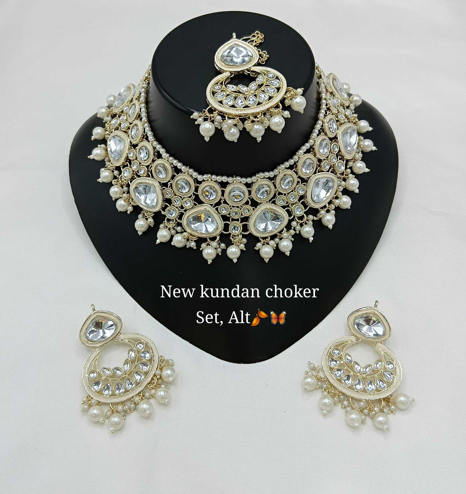 Ynf Brass KESH494 07 Womens Jewellery Wholesale Necklaces Set Bridal Jewelry Sets Artificial Bridal Jewelry Manufacturer - Jewellery Export