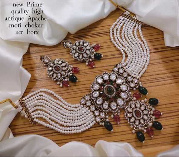 Ynf Brass KESH494 10 Womens Jewellery Wholesale Choker Necklaces Bridal Jewelry Sets Artificial Bridal Jewelry Manufacturer - Jewellery Export