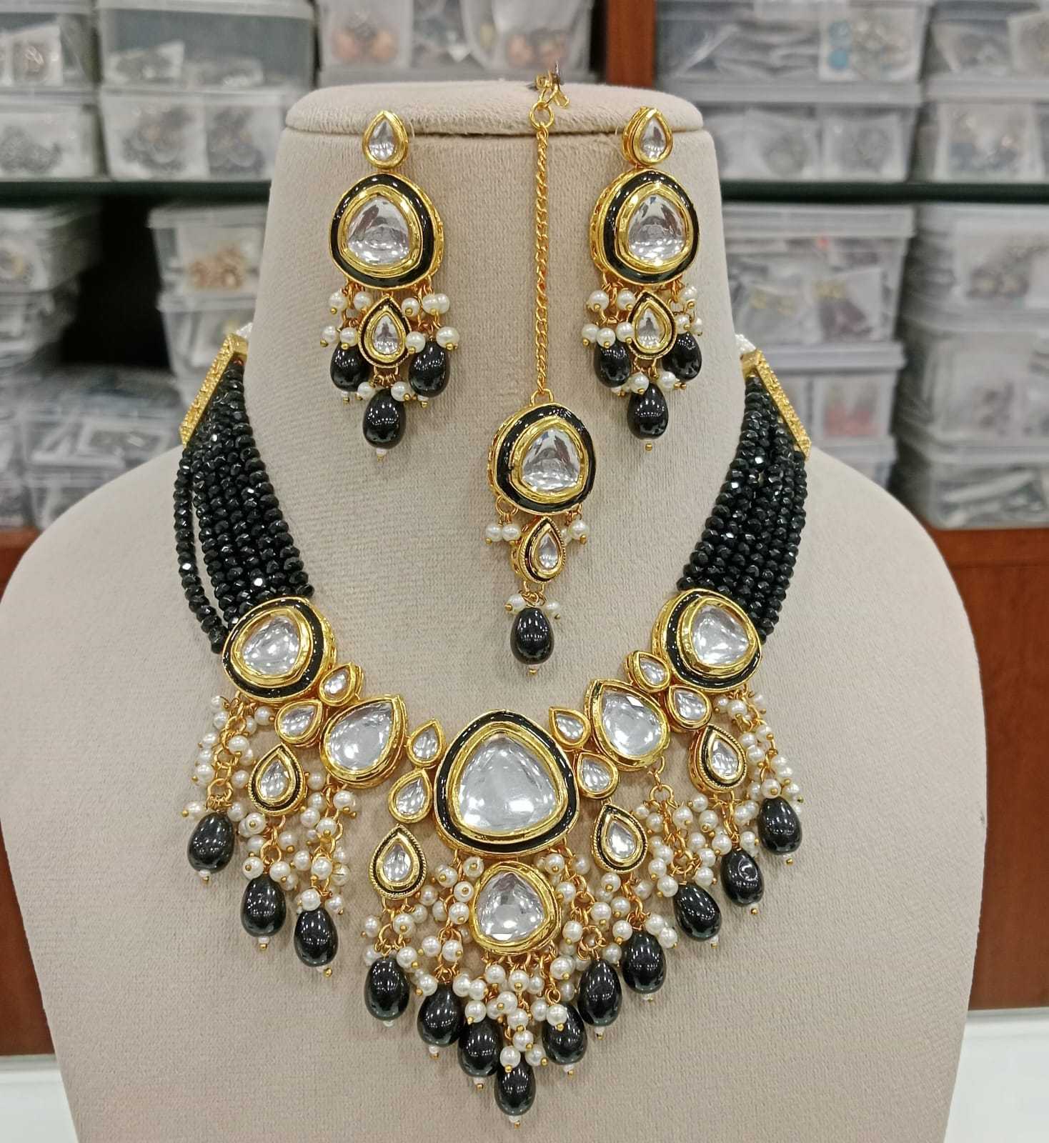 Ynf Brass KESH494 15 Womens Jewellery Wholesale Necklaces Set Bridal Jewelry Sets Artificial Bridal Jewelry Manufacturer - Jewellery Export