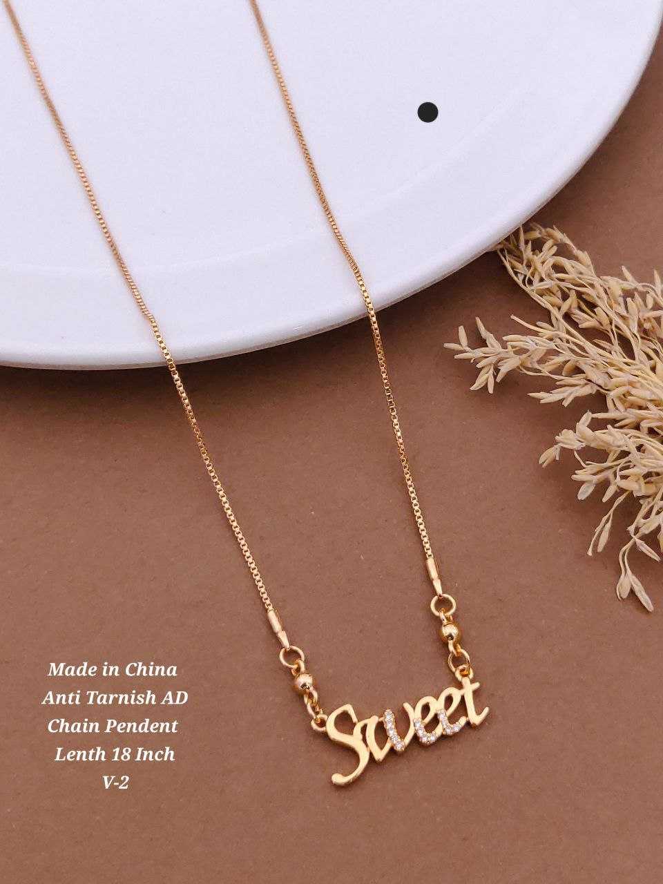 Ynf Brass Womens Jewellery Wholesale Chain Pendant Set Manufacturer - Jewellery Export