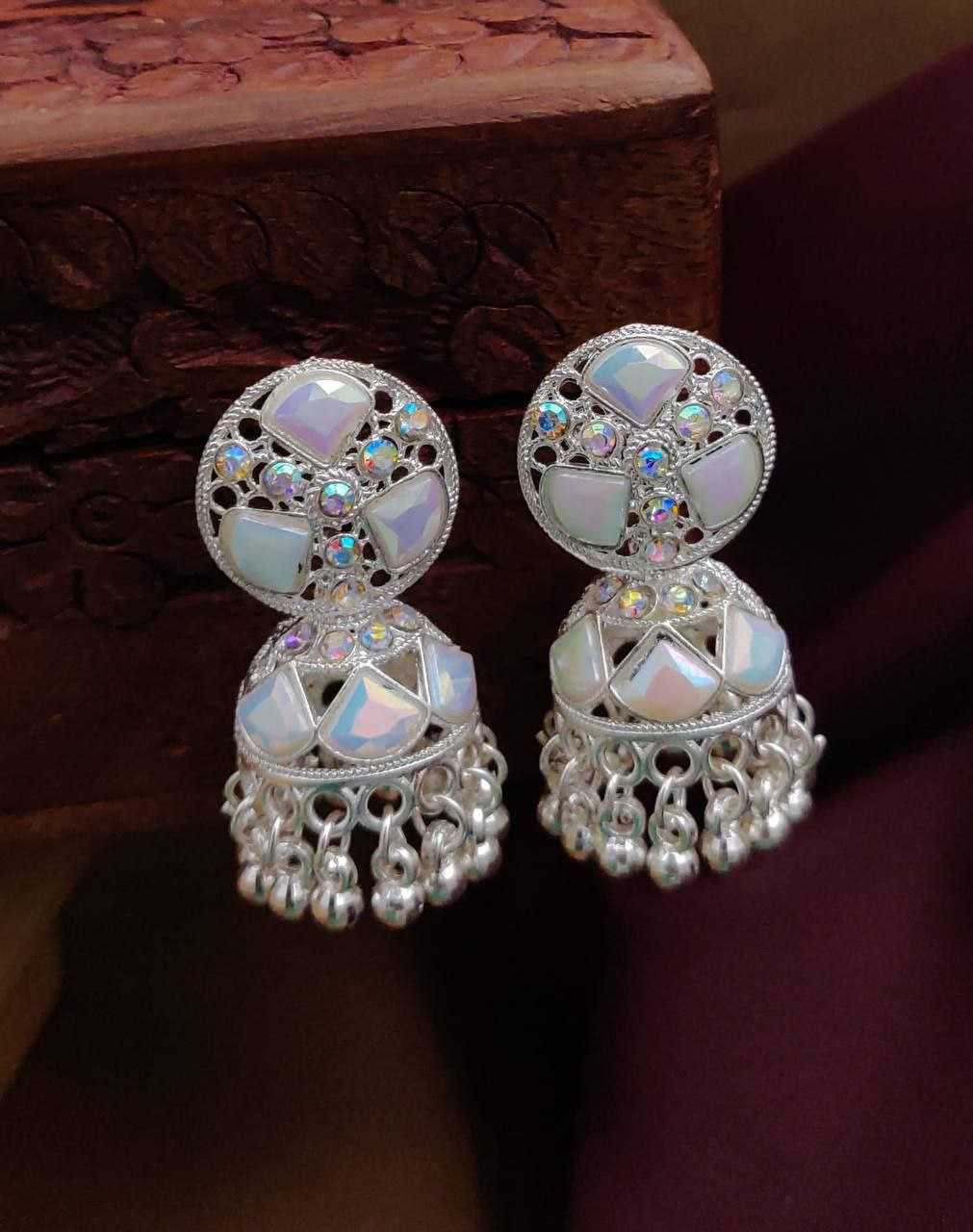 Ynf Brass Womens Jewellery Wholesale Jarman Silver Earrings Manufacturer - Jewellery Export