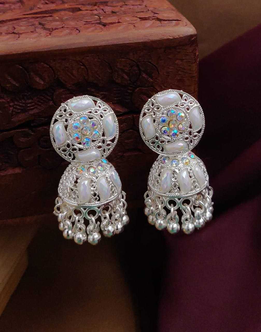 Ynf Brass Womens Jewellery Wholesale Jarman Silver Earrings Manufacturer - Jewellery Export