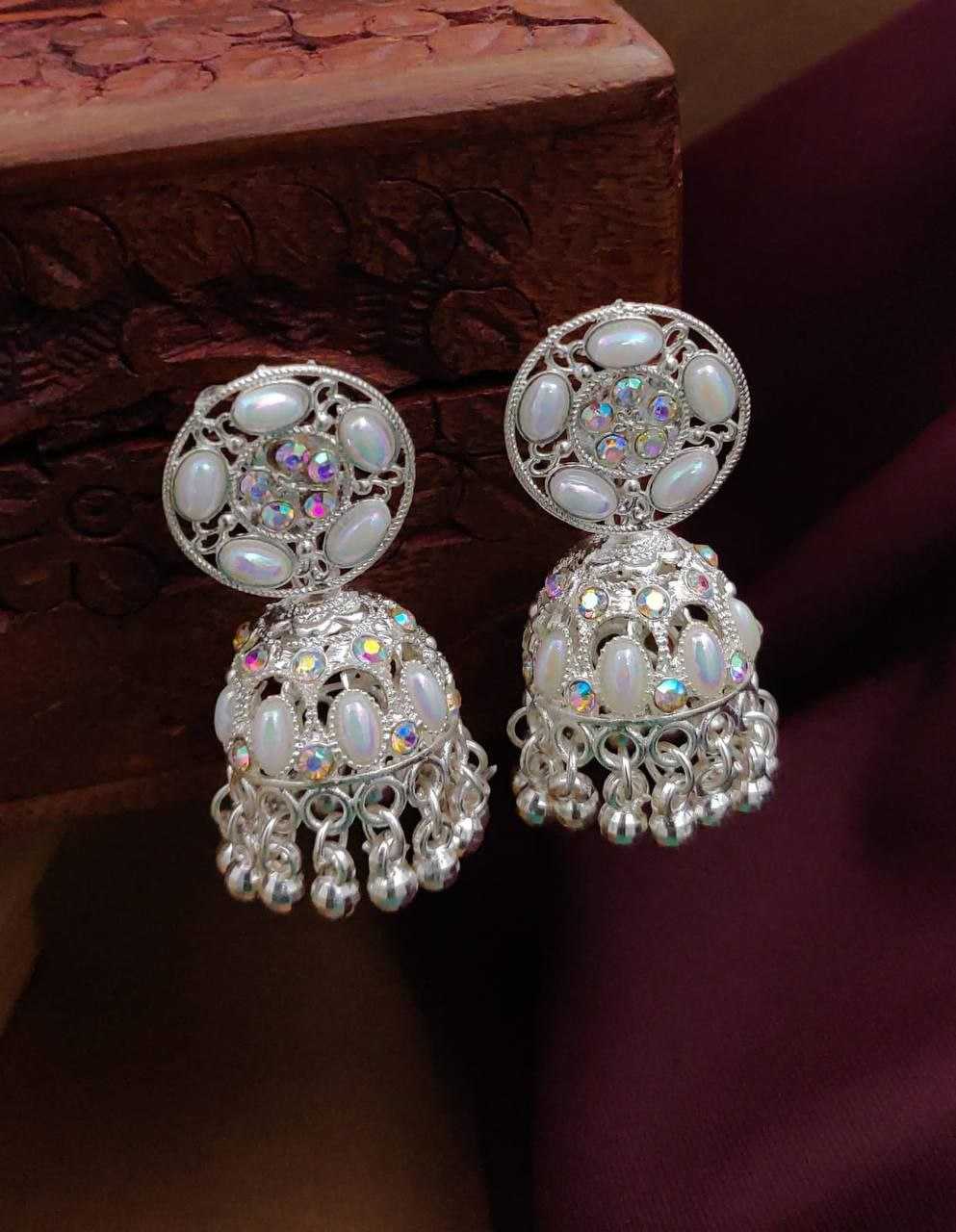 Ynf Brass Womens Jewellery Wholesale Jarman Silver Earrings Manufacturer - Jewellery Export