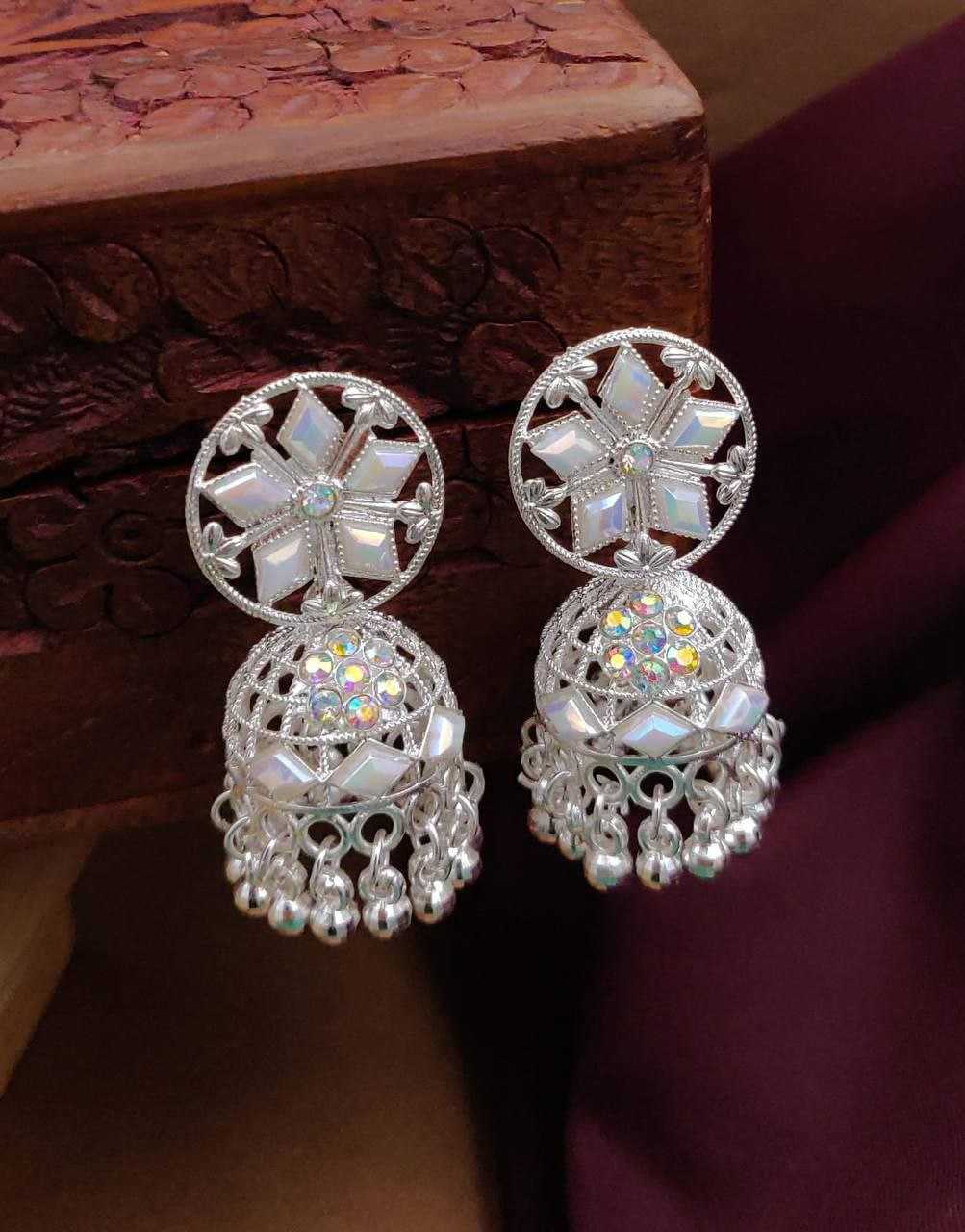 Ynf Brass Womens Jewellery Wholesale Jarman Silver Earrings Manufacturer - Jewellery Export