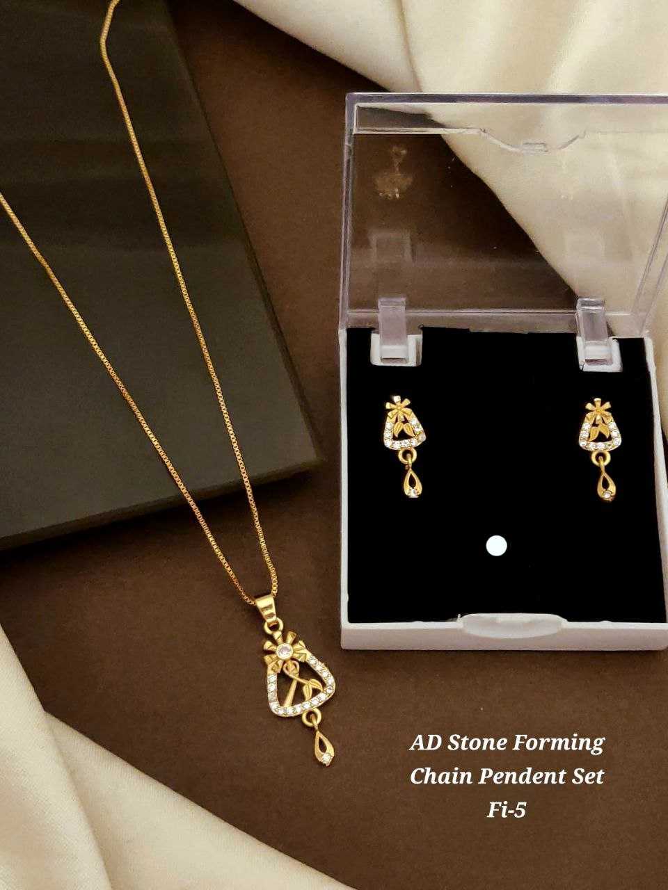 Ynf Brass KESH193 Womens Jewellery Wholesale Chain Pendant Set Gold Chains Manufacturer - Jewellery Export