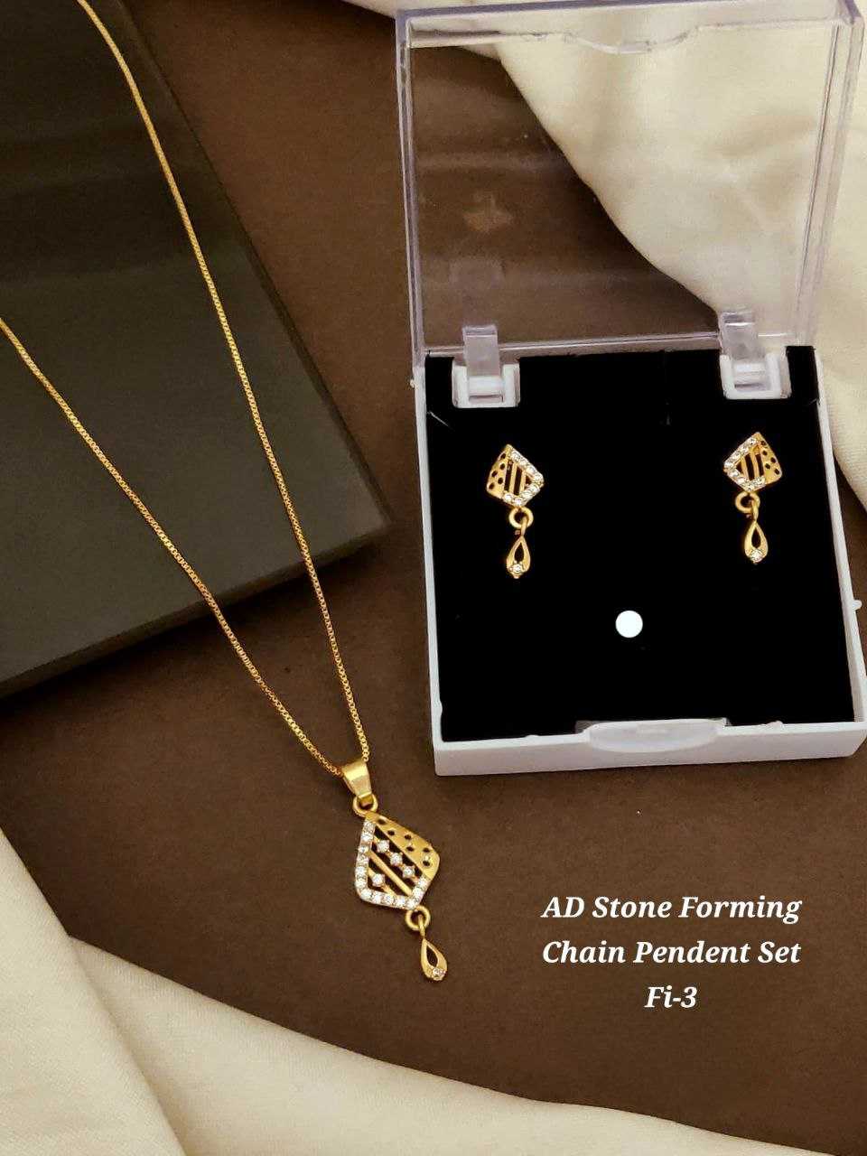 Ynf Brass KESH193 Womens Jewellery Wholesale Chain Pendant Set Gold Chains Manufacturer - Jewellery Export