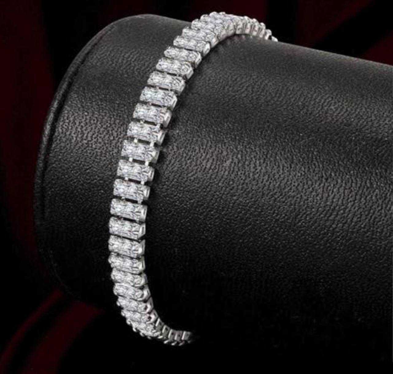 Ynf Brass Womens Jewellery Wholesale AD Diamond Bracelet Diamond Bracelets Manufacturer - Jewellery Export