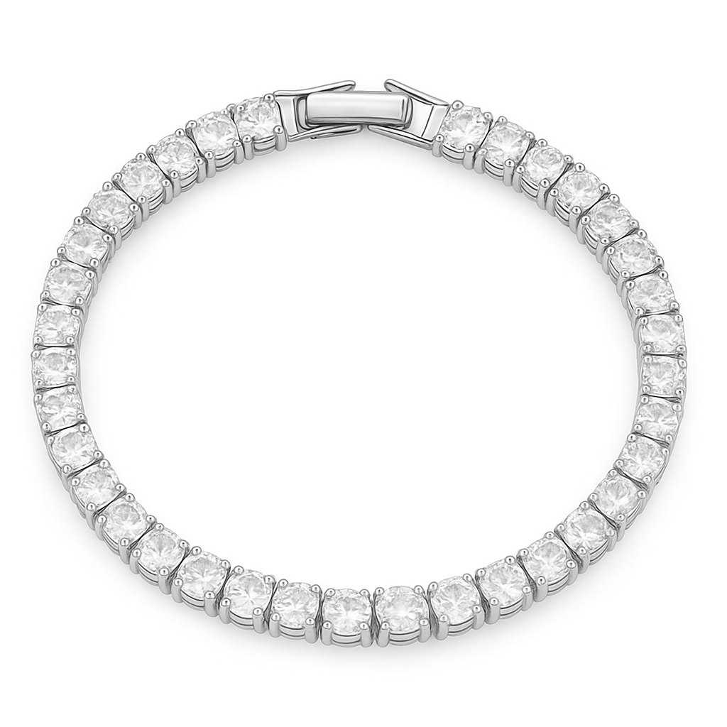 Ynf Silver Plated KESH191 01 Womens Jewellery Wholesale Diamond Bracelets Silver Plated Jewelry Party Wear Jewelry Manufacturer - Jewellery Export