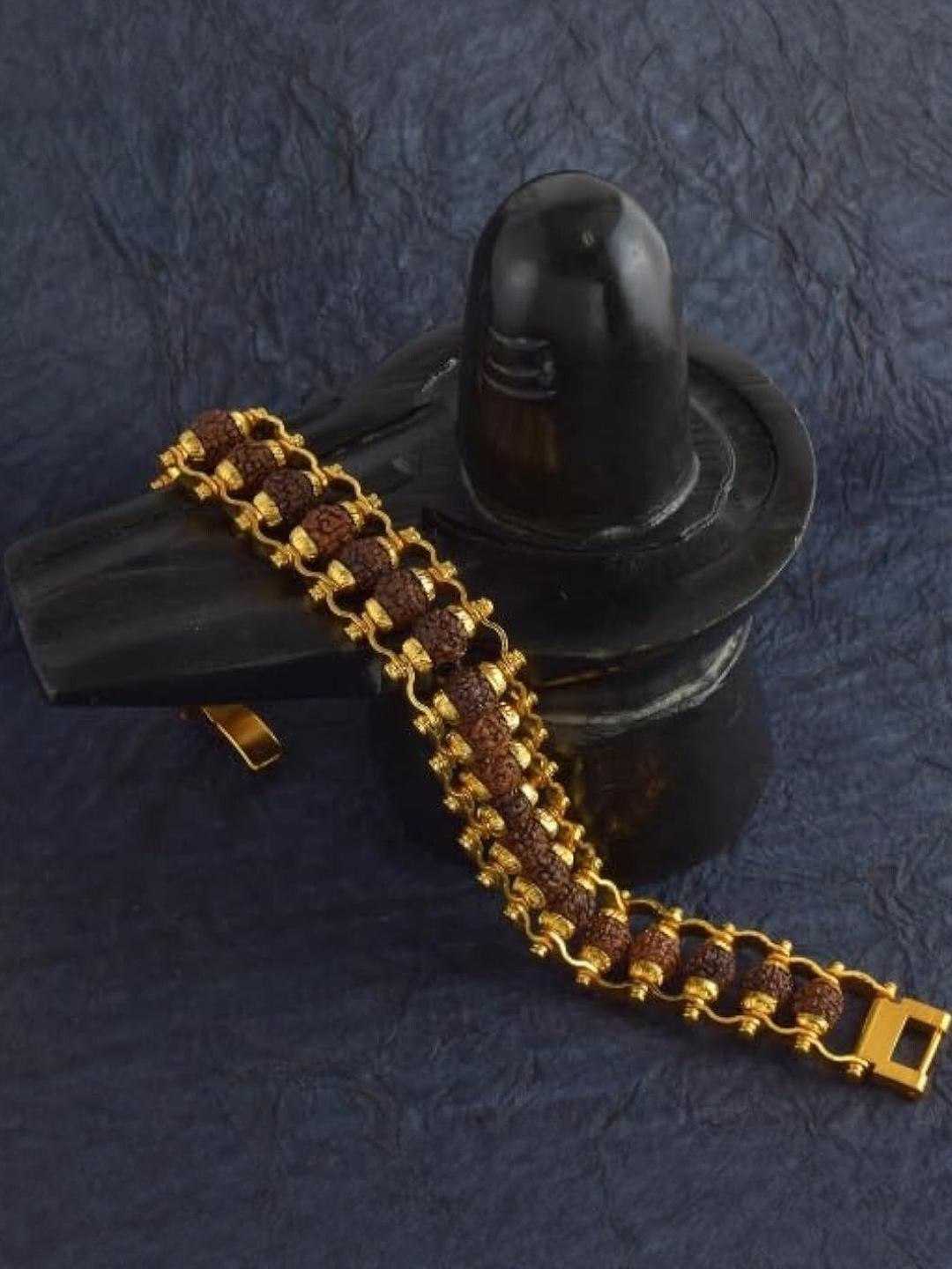 Ynf Brass KESH191 Mens Jewellery Wholesale Bracelets Rudraksha Bracelet Manufacturer - Jewellery Export