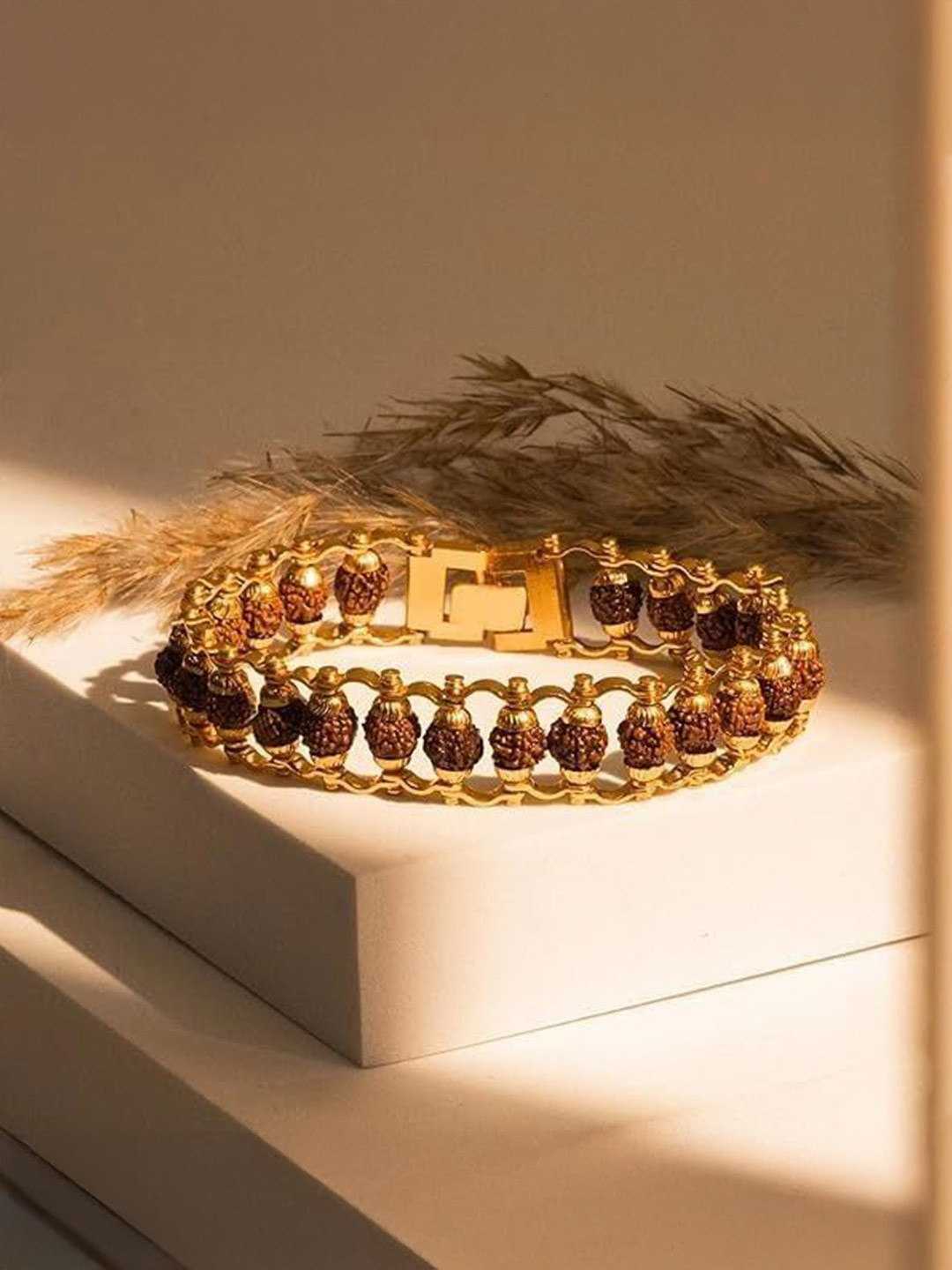 Ynf Brass KESH191 Mens Jewellery Wholesale Bracelets Rudraksha Bracelet Manufacturer - Jewellery Export