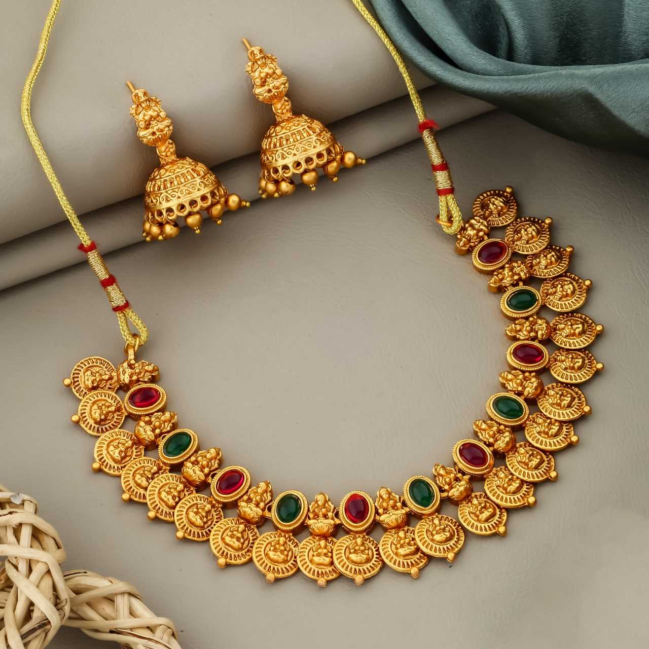 Ynf Brass KESH191 Womens Jewellery Wholesale Choker Necklaces Temple Jewelry Manufacturer - Jewellery Export
