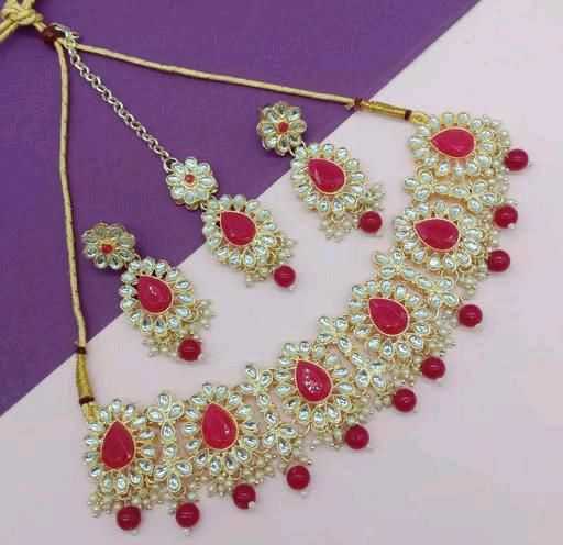 Ynf Brass KESH494 Womens Jewellery Wholesale Necklaces Set Antique Necklaces Set Fashion Necklace Manufacturer - Jewellery Export