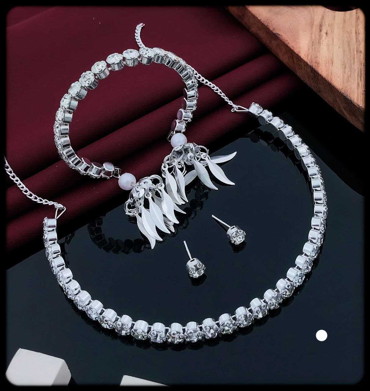 Ynf Brass Womens Jewellery Wholesale AD Diamond Necklace Fashion Necklace Artificial Diamond Necklace Manufacturer - Jewellery Export