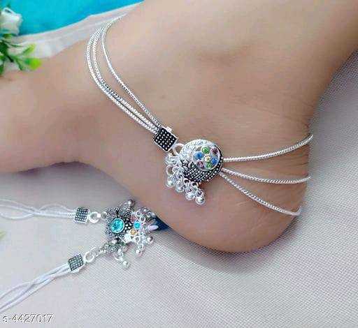 Ynf Brass Womens Jewellery Wholesale Silver Payal Manufacturer - Jewellery Export