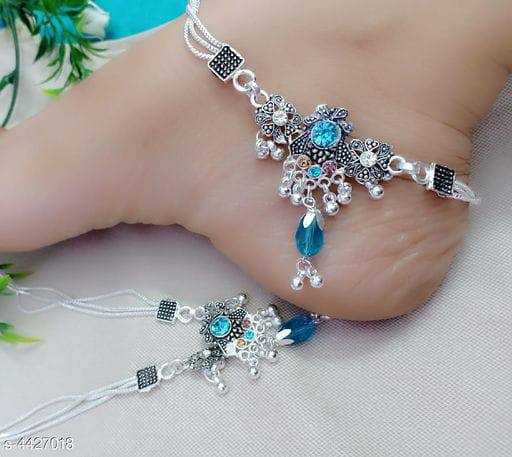 Ynf Brass Womens Jewellery Wholesale Silver Payal Manufacturer - Jewellery Export