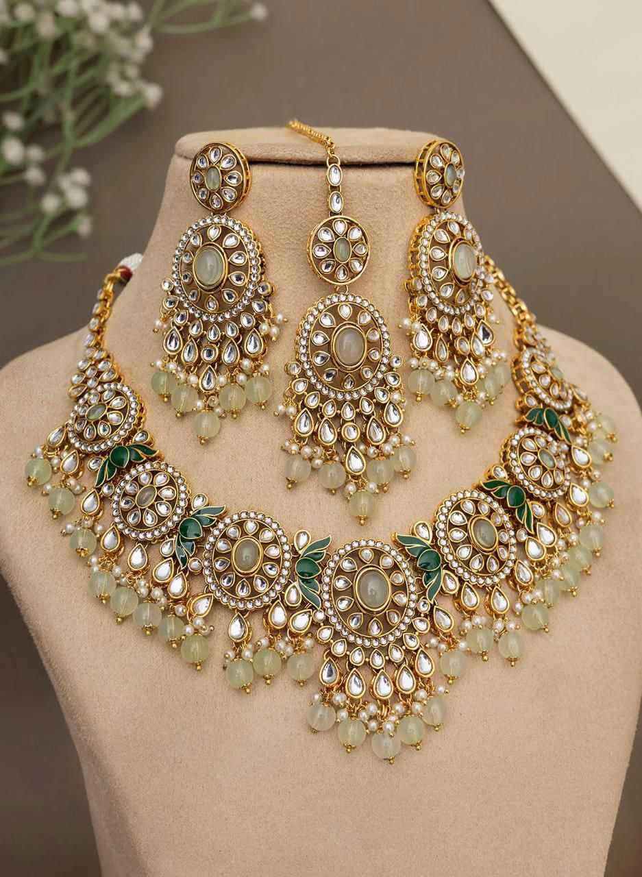 Ynf Brass Womens Jewellery Wholesale Designer Crystal Necklaces Necklaces Set Fashion Necklace Manufacturer - Jewellery Export