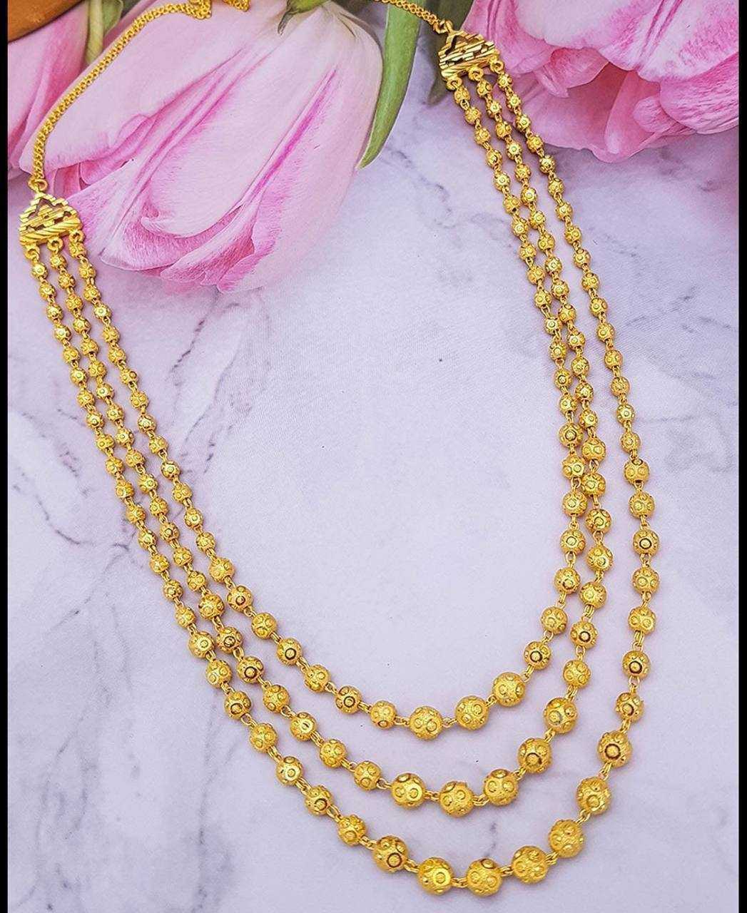 Ynf Gold Plated KESH191 105 Womens Jewellery Wholesale Fancy Mala Necklaces Golden Necklace Set Party Wear Jewelry Manufacturer - Jewellery Export