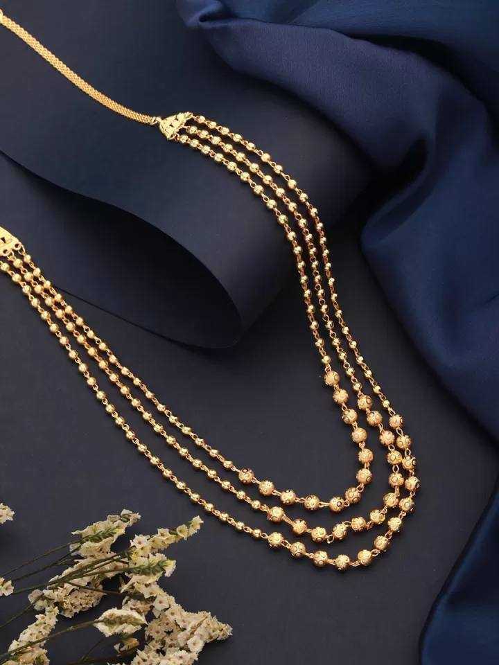 Ynf Gold Plated KESH191 105 Womens Jewellery Wholesale Fancy Mala Necklaces Golden Necklace Set Party Wear Jewelry Manufacturer - Jewellery Export