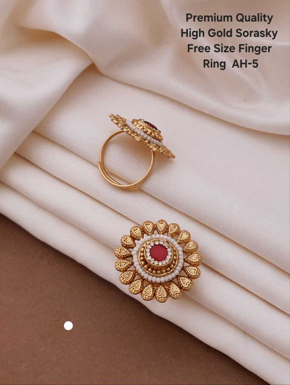 Ynf Gold Plated KESH193 103 Womens Jewellery Wholesale Diamond Rings Party Wear Jewelry Manufacturer - Jewellery Export