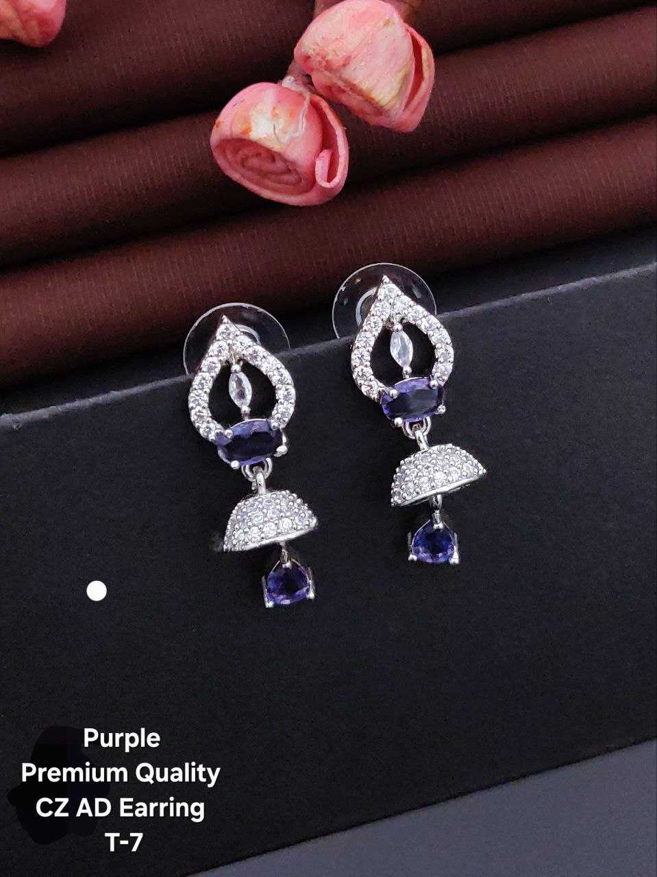 Ynf Brass KESH111 Womens Jewellery Wholesale Fancy Earrings Jarman Silver Earrings Manufacturer - Jewellery Export