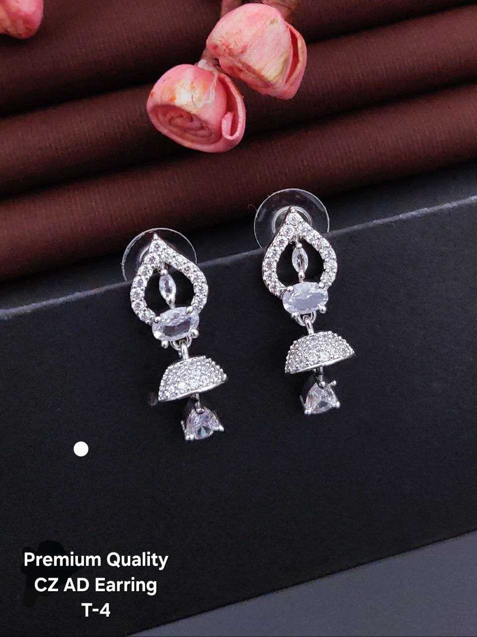 Ynf Brass KESH111 Womens Jewellery Wholesale Fancy Earrings Jarman Silver Earrings Manufacturer - Jewellery Export