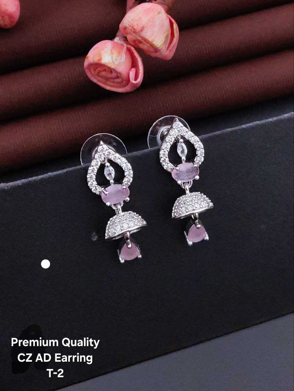 Ynf Brass KESH111 Womens Jewellery Wholesale Fancy Earrings Jarman Silver Earrings Manufacturer - Jewellery Export