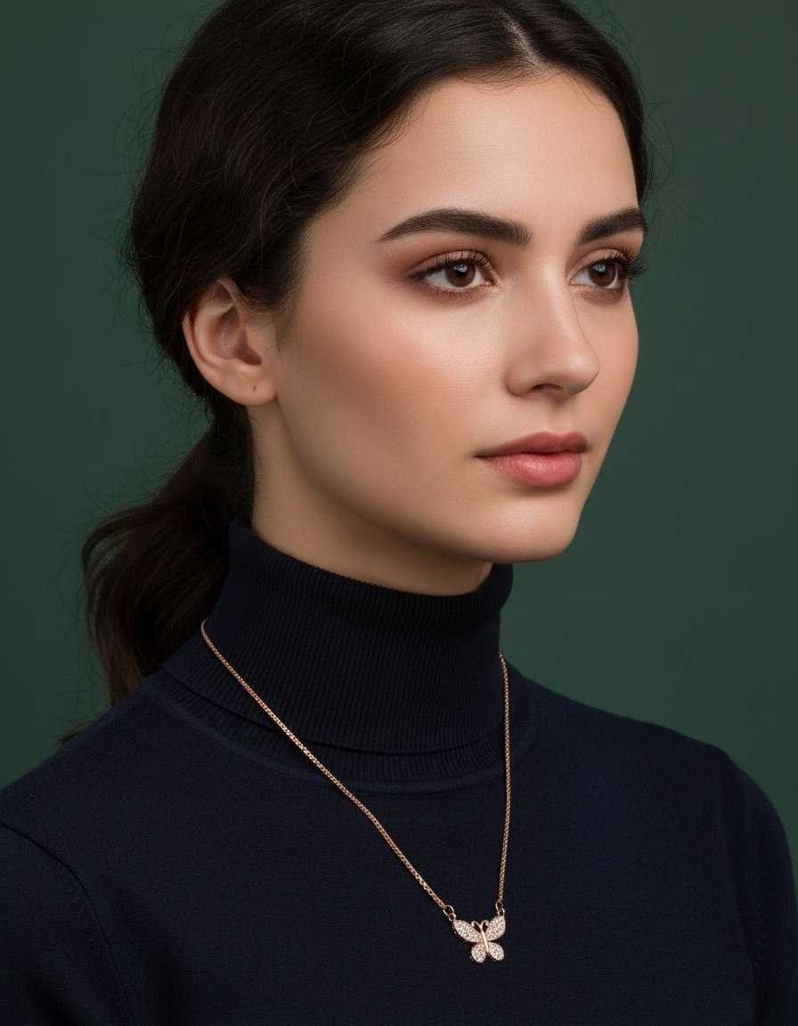 Ynf Brass KESH191 1 Womens Jewellery Wholesale Chain Pendant Set Artificial Pendant Set Manufacturer - Jewellery Export