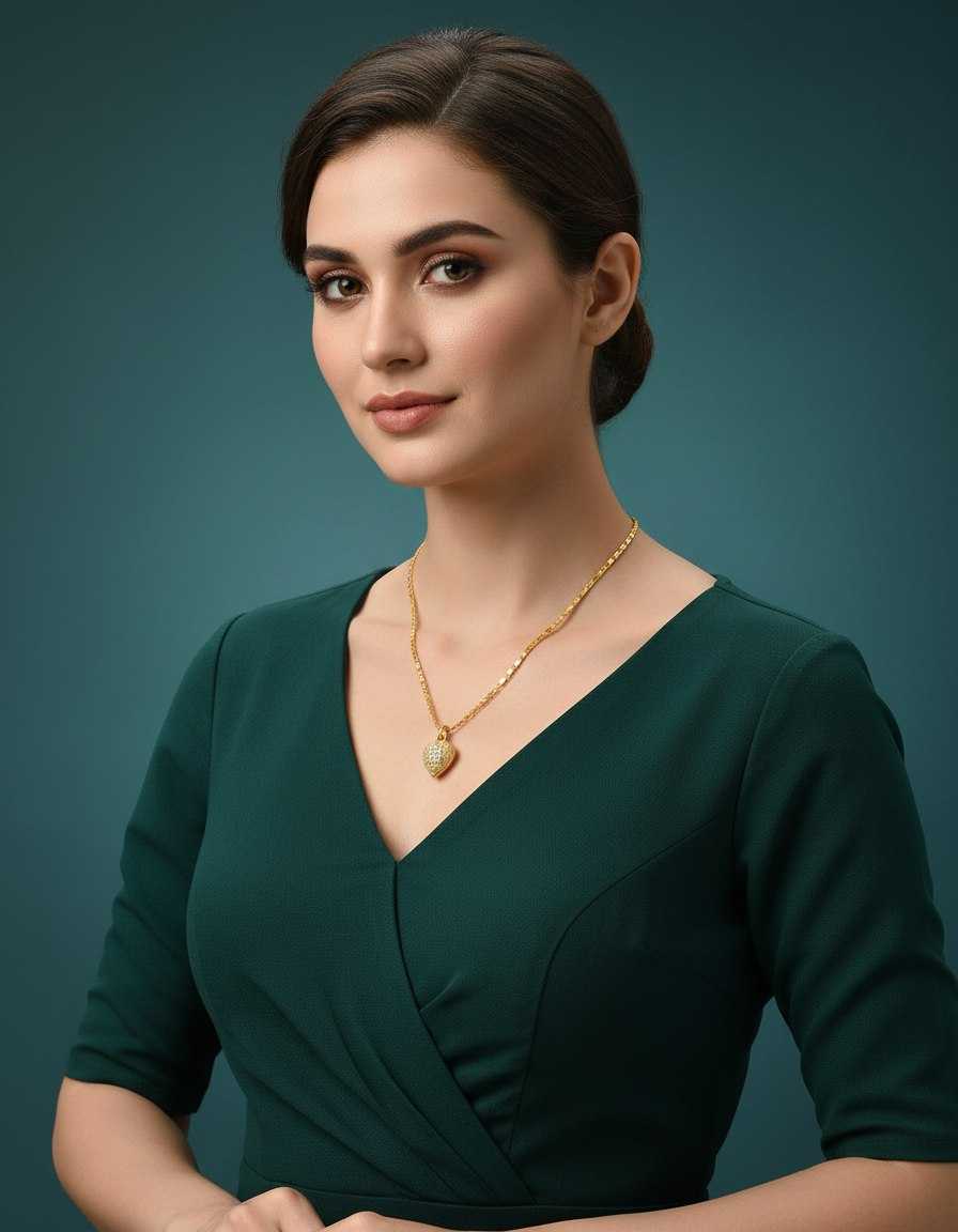 Ynf Brass KESH191 1 Womens Jewellery Wholesale Chain Pendant Set Pendant Set Manufacturer - Jewellery Export