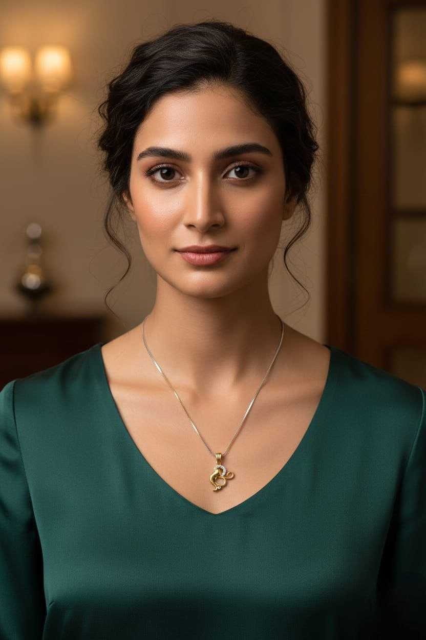 Ynf Brass KESH191 1 Womens Jewellery Wholesale Gold Chains Pendant Stone Studded Jewelry Manufacturer - Jewellery Export