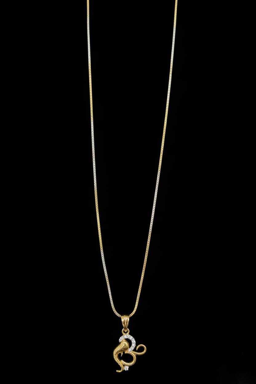 Ynf Brass KESH191 1 Womens Jewellery Wholesale Gold Chains Pendant Stone Studded Jewelry Manufacturer - Jewellery Export