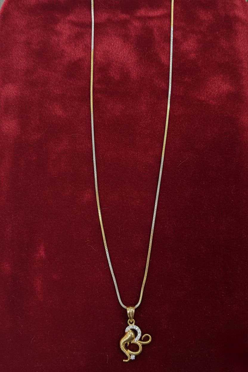 Ynf Brass KESH191 1 Womens Jewellery Wholesale Gold Chains Pendant Stone Studded Jewelry Manufacturer - Jewellery Export