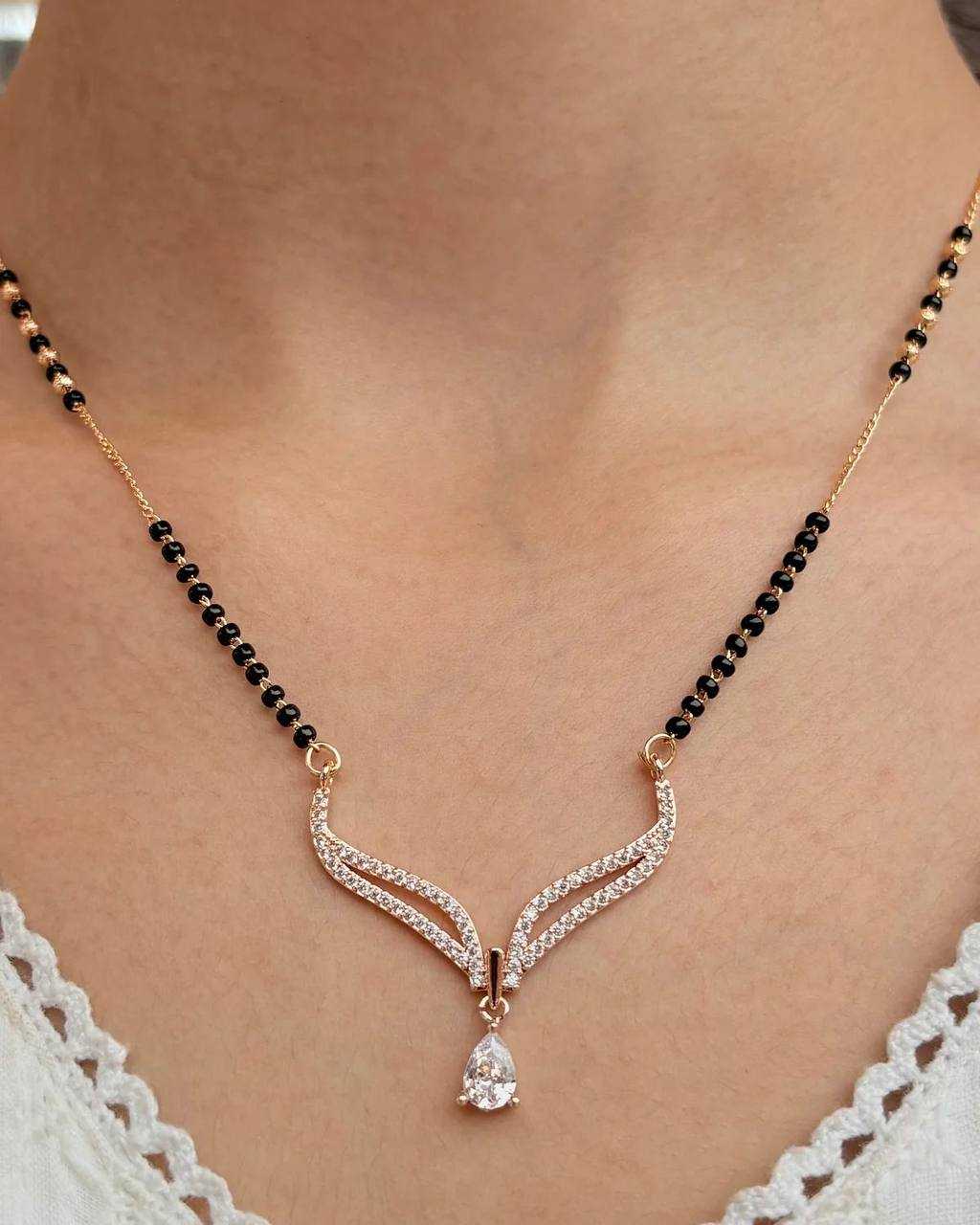 Ynf Brass KESH191 1 Womens Jewellery Wholesale Mangalsutras Stone Studded Jewelry Manufacturer - Jewellery Export