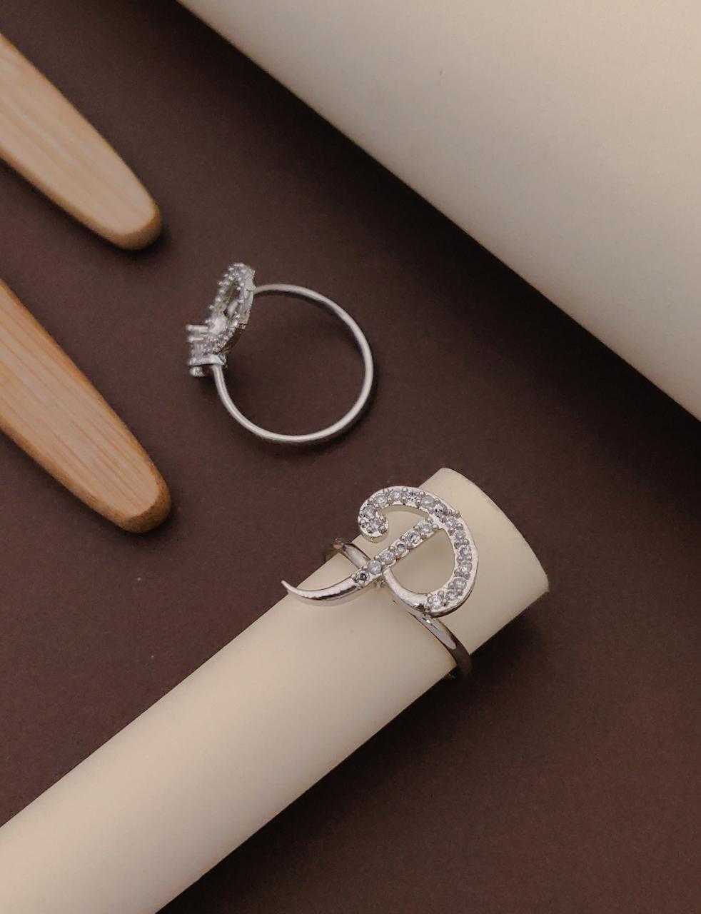 Ynf Brass KESH191 1 Womens Jewellery Wholesale Oxidized Rings AD Diamond Rings Manufacturer - Jewellery Export