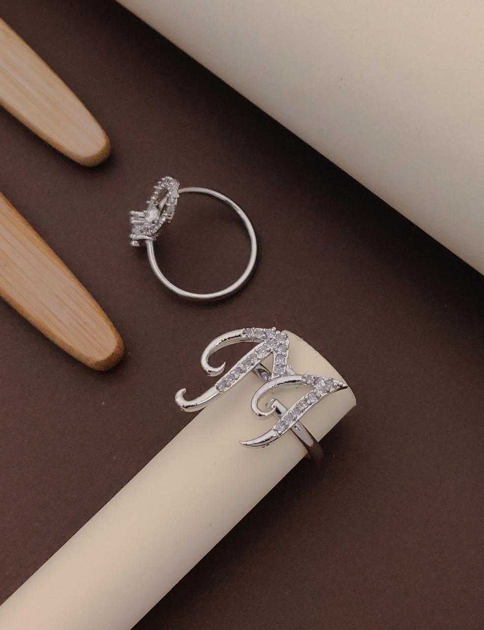 Ynf Brass KESH191 1 Womens Jewellery Wholesale Oxidized Rings AD Diamond Rings Manufacturer - Jewellery Export