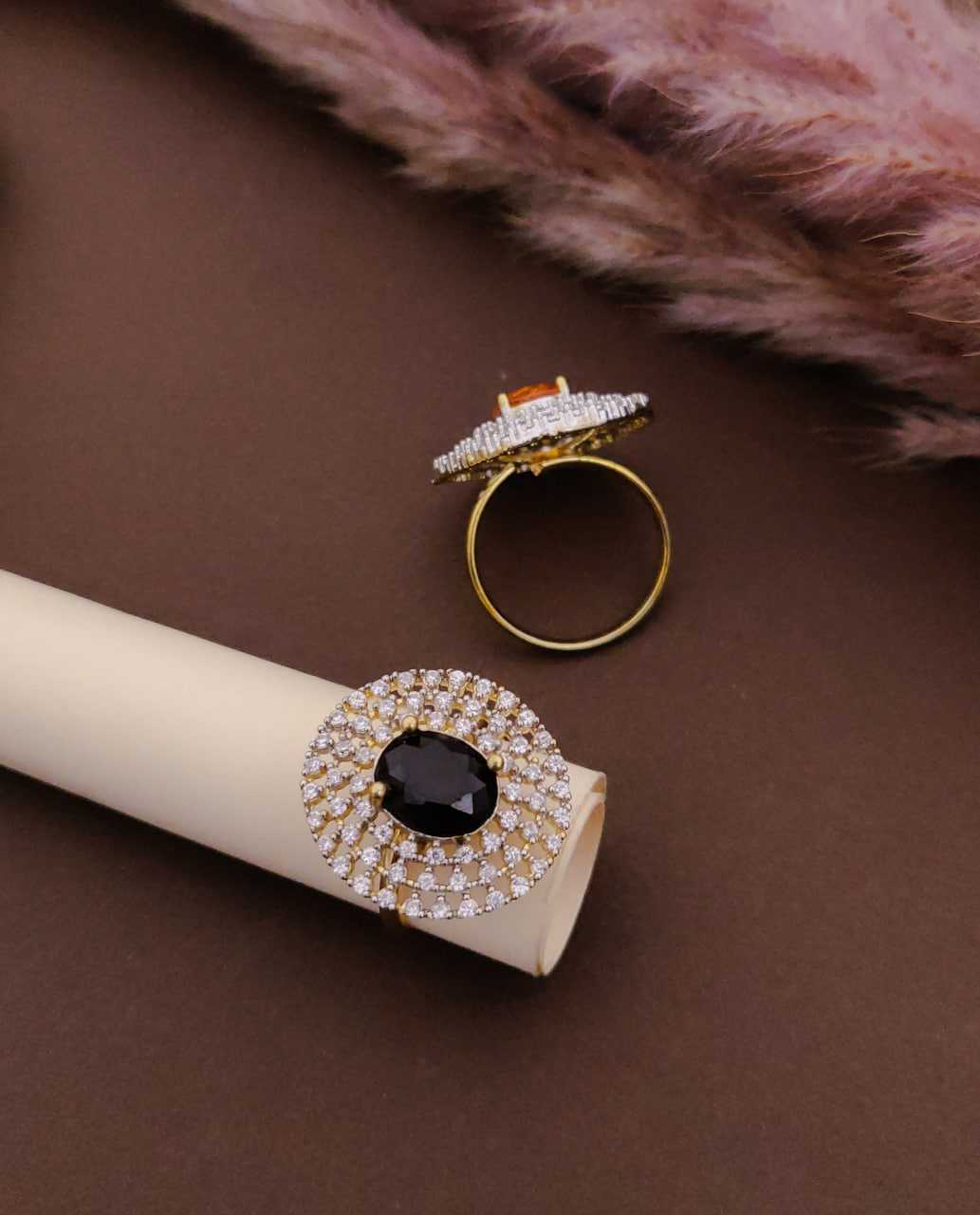 Ynf Brass KESH191 128 Womens Jewellery Festive Collections Wholesale AD Diamond Rings Finger Rings Party Wear Jewelry Manufacturer - Jewellery Export