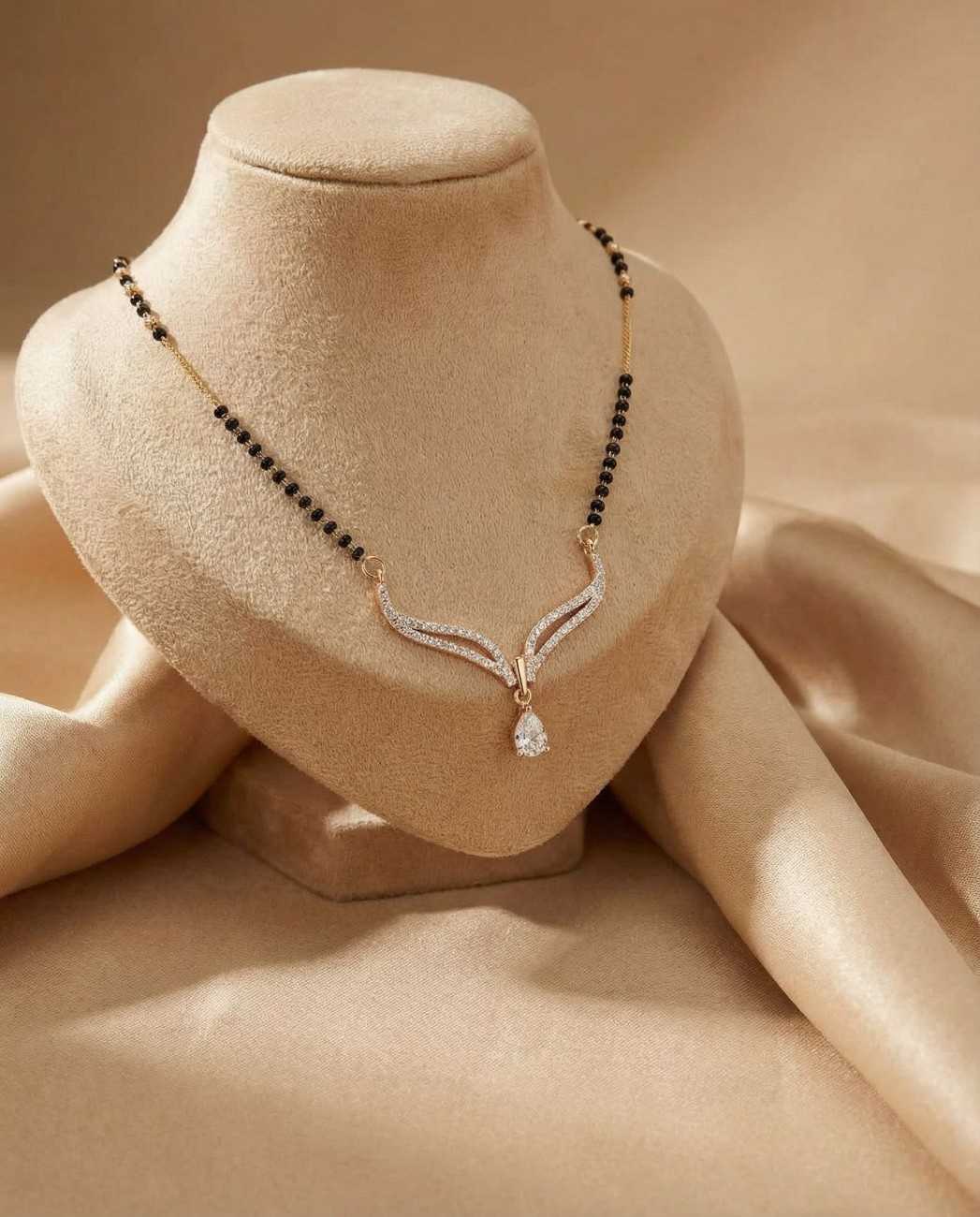 Ynf Brass KESH191 2 Womens Jewellery Festive Collections Wholesale Mangalsutras Pendant Stone Studded Jewelry Manufacturer - Jewellery Export