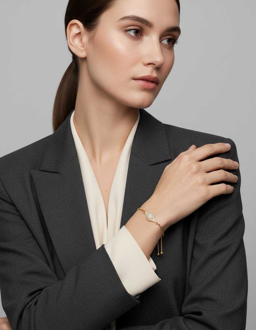 Ynf Brass KESH191 2 Womens Jewellery Wholesale AD Diamond Bracelet Manufacturer - Jewellery Export