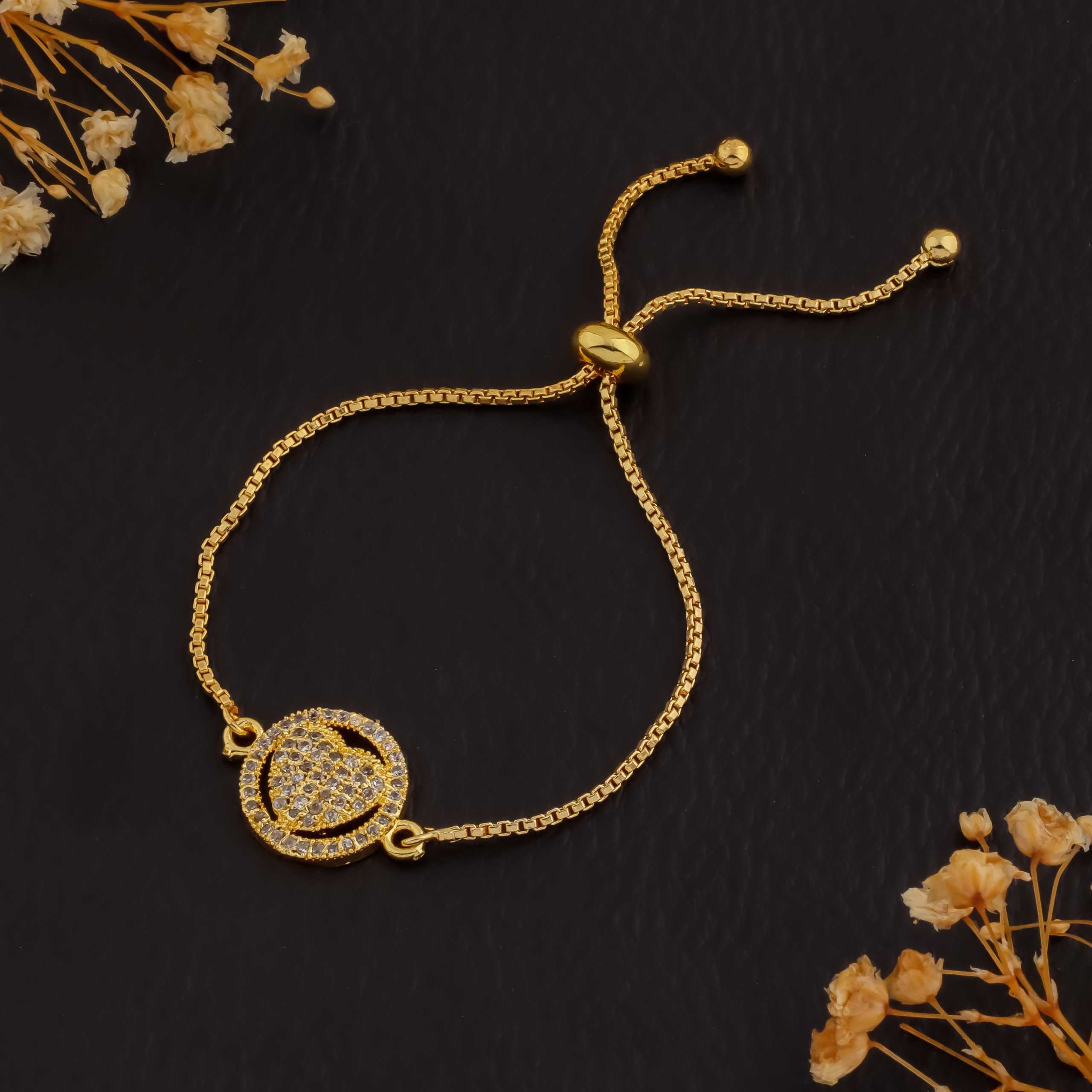 Ynf Brass KESH191 3 Womens Jewellery Wholesale AD Diamond Bracelet Manufacturer - Jewellery Export