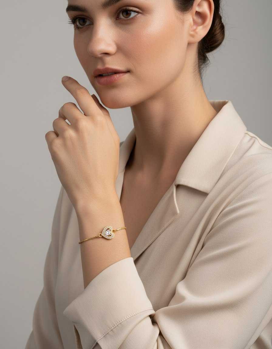 Ynf Brass KESH191 4 Womens Jewellery Wholesale AD Diamond Bracelet Manufacturer - Jewellery Export