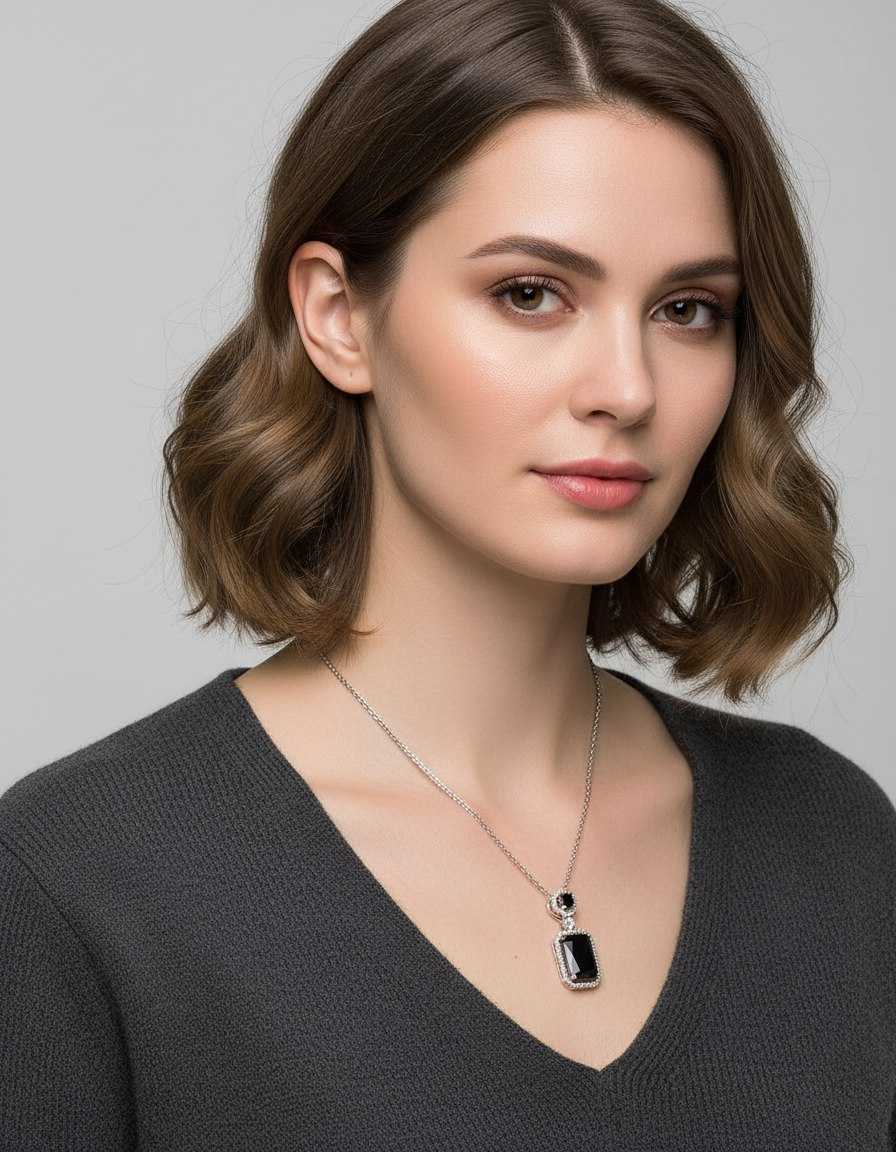 Ynf Brass KESH191 Womens Jewellery Wholesale Chain Pendant Set Pendant Manufacturer - Jewellery Export