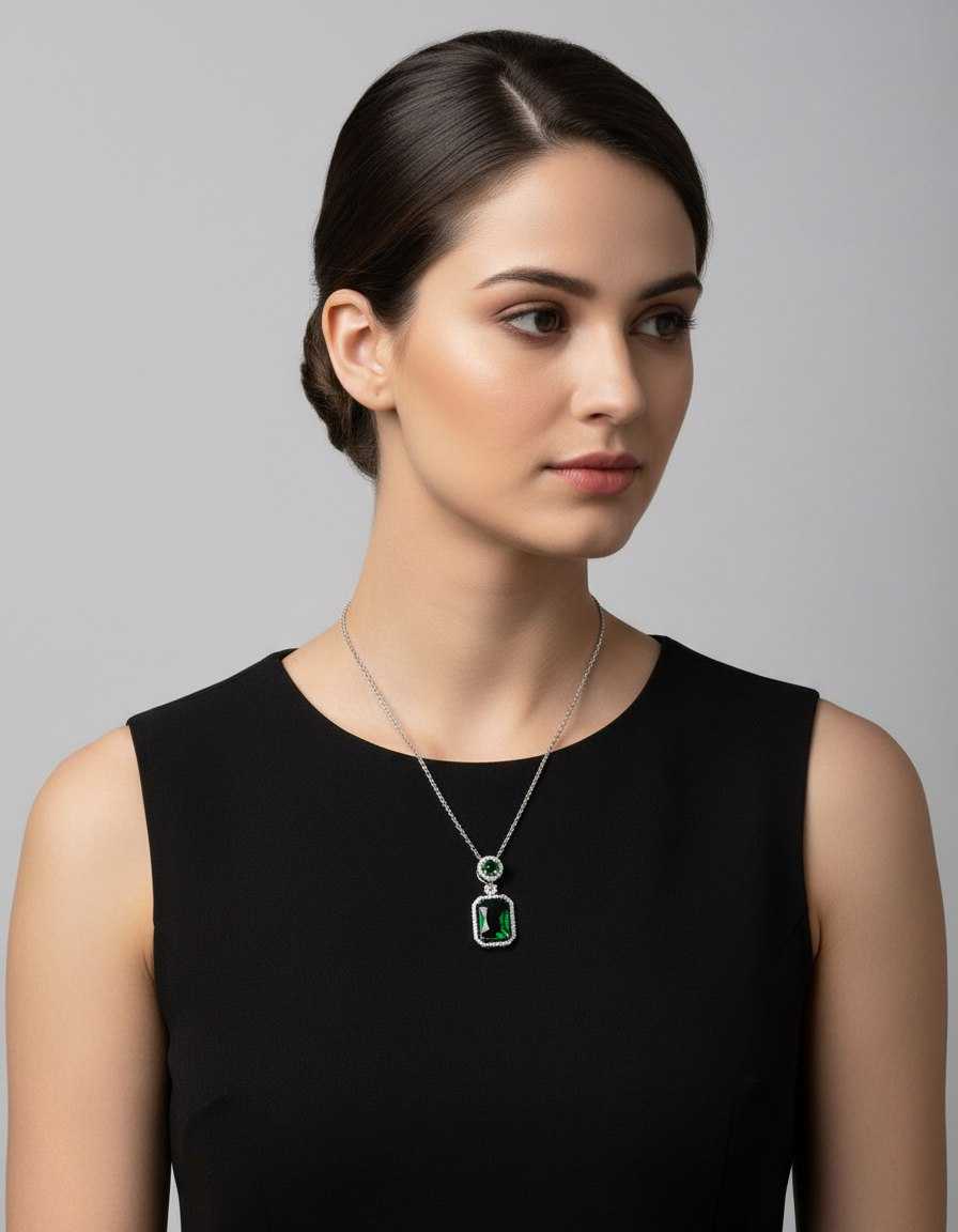 Ynf Brass KESH191 Womens Jewellery Wholesale Chain Pendant Set Pendant Manufacturer - Jewellery Export