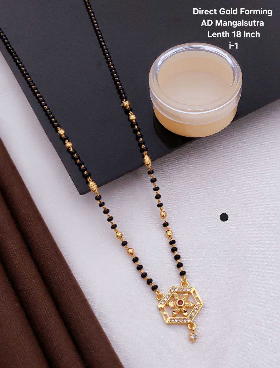Ynf Brass KESH193 MANGALSUTRA Womens Jewellery Wholesale Mangalsutras Designer Crystal Necklaces Party Wear Jewelry Manufacturer - Jewellery Export