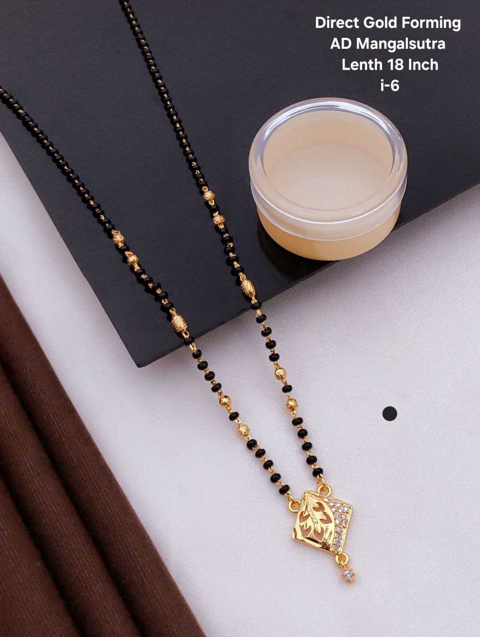 Ynf Brass KESH193 MANGALSUTRA Womens Jewellery Wholesale Mangalsutras Designer Crystal Necklaces Party Wear Jewelry Manufacturer - Jewellery Export