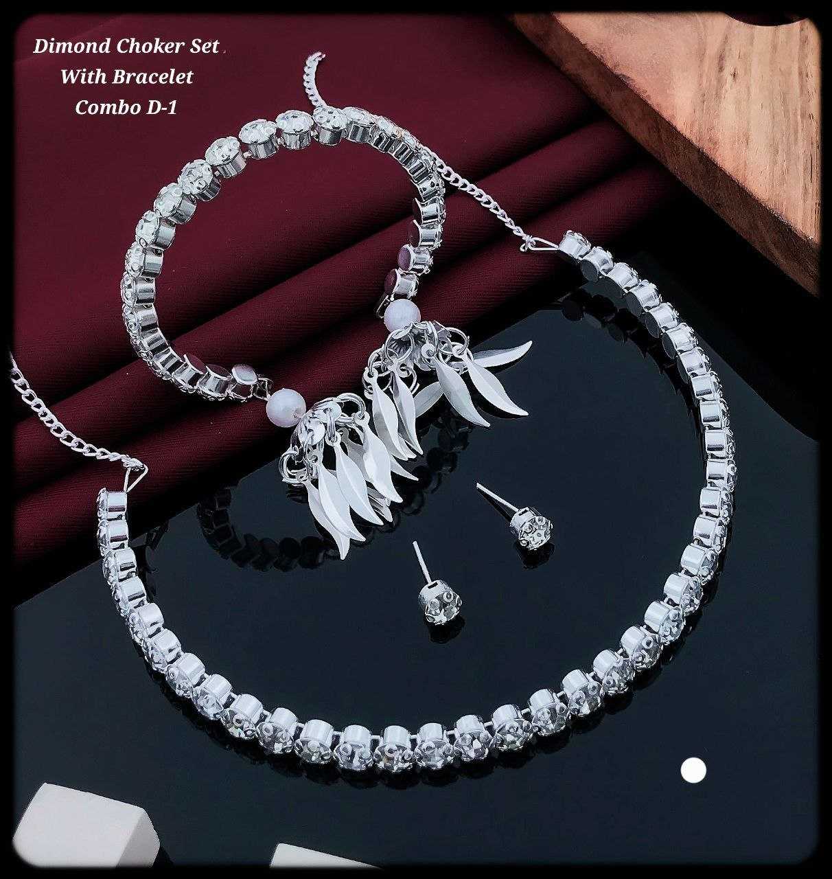 Ynf Brass KESH193 NECKLACE Womens Jewellery Wholesale Choker Necklaces Necklaces Set Diamond Bracelets Manufacturer - Jewellery Export