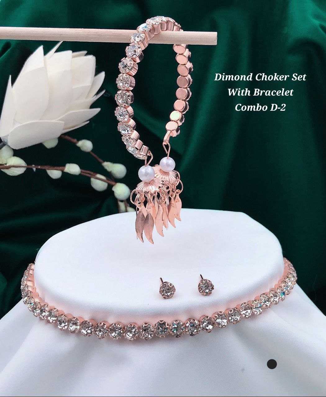 Ynf Brass KESH193 NECKLACE Womens Jewellery Wholesale Choker Necklaces Necklaces Set Diamond Bracelets Manufacturer - Jewellery Export