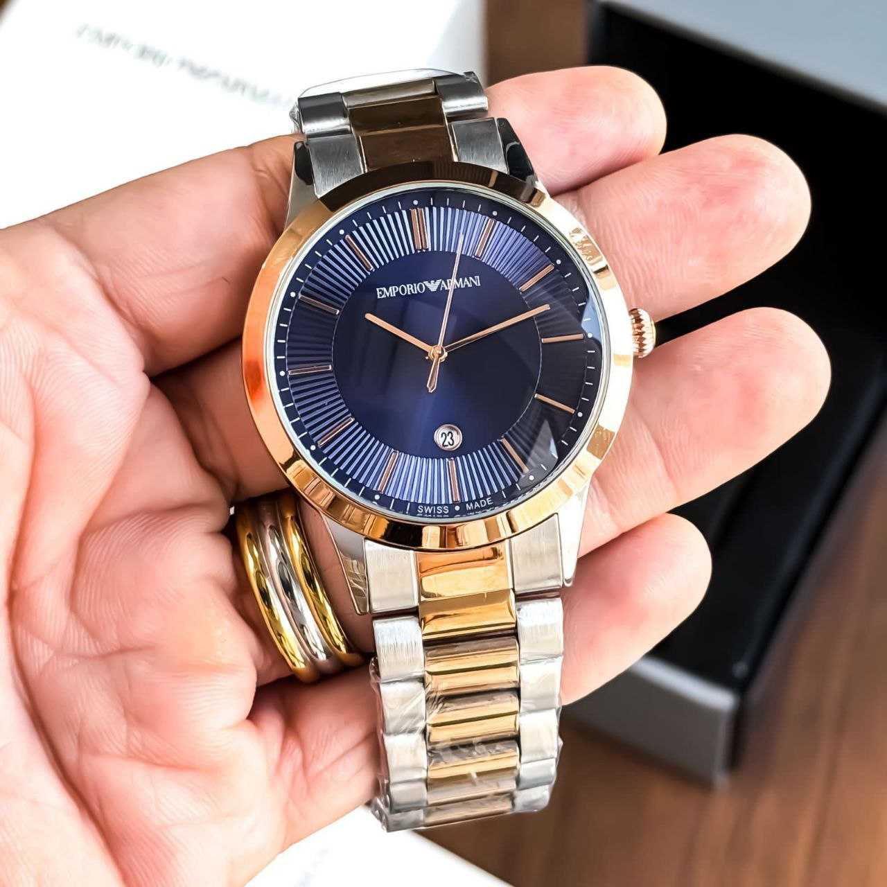 Ynf Brass KESH595 Armani 7AA Mens Jewellery Wholesale Mens Fashion Watches Manufacturer - Jewellery Export