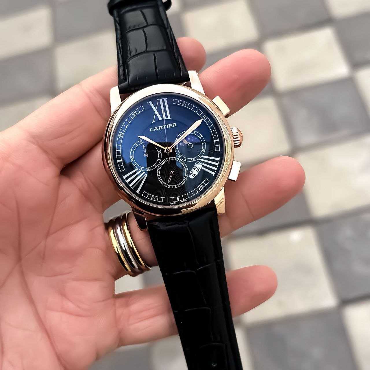 Ynf Brass KESH595 Cartier Chronograph Mens Jewellery Wholesale Mens Fashion Watches Manufacturer - Jewellery Export