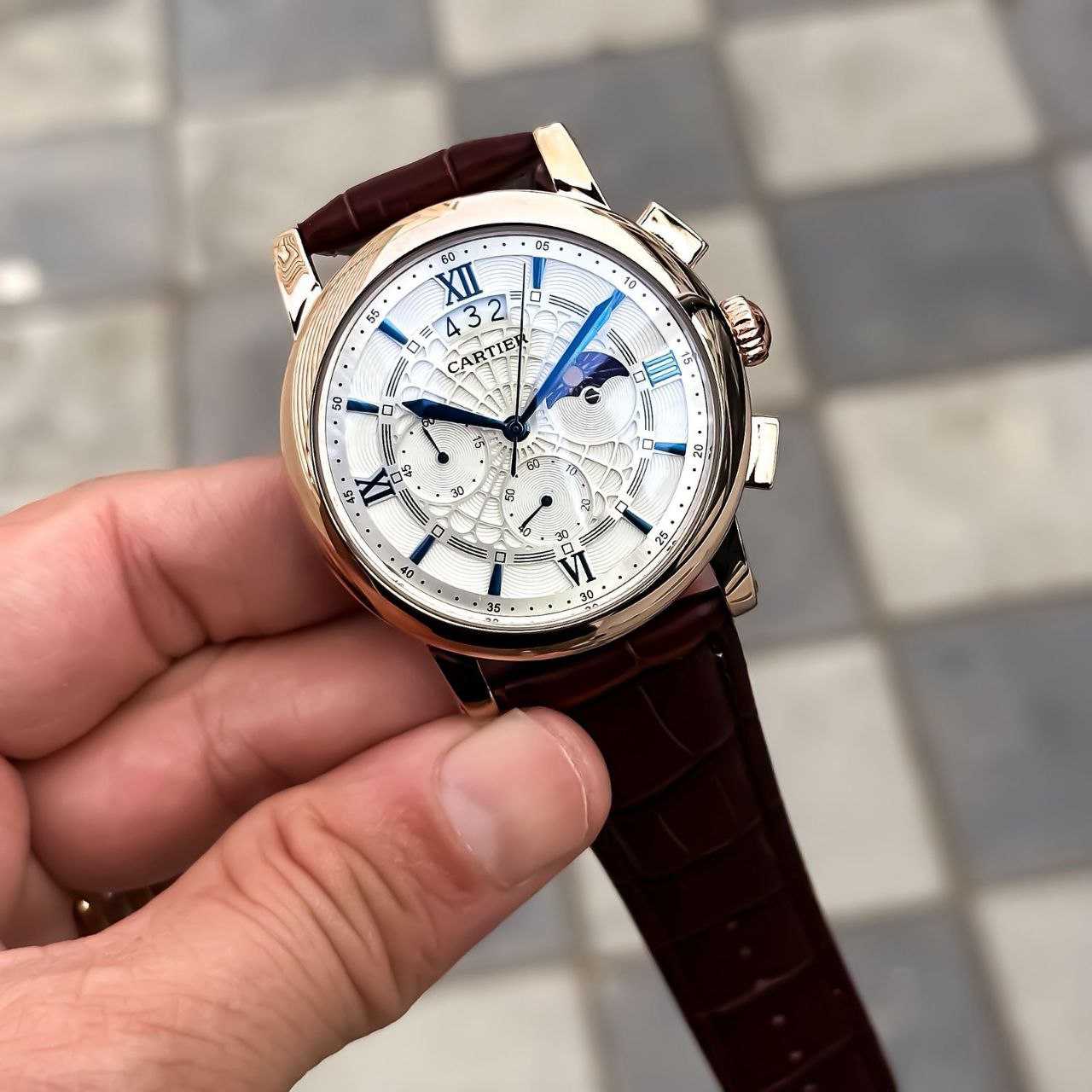 Ynf Brass KESH595 Cartier Chronograph Mens Jewellery Wholesale Mens Fashion Watches Manufacturer - Jewellery Export