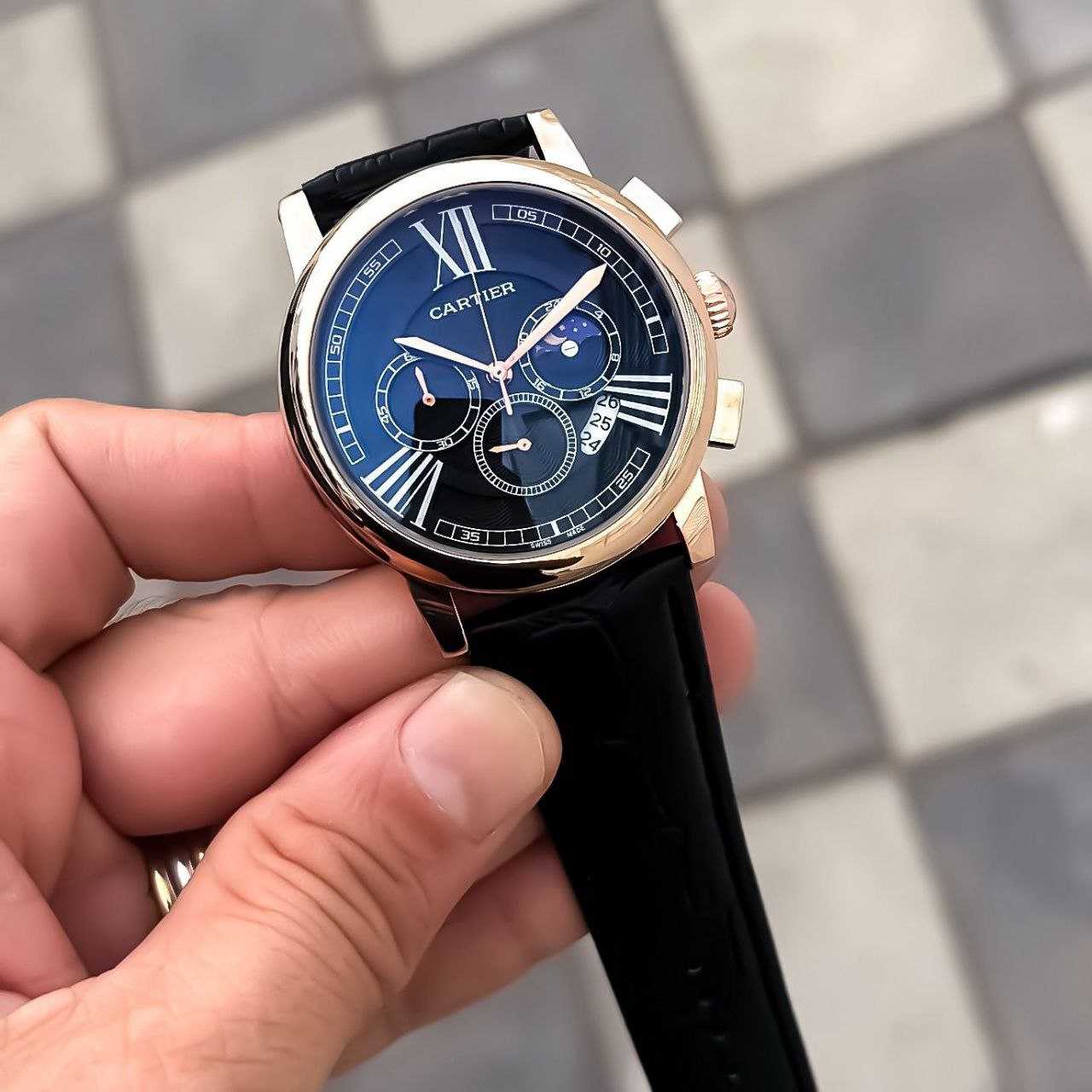 Ynf Brass KESH595 Cartier Chronograph Mens Jewellery Wholesale Mens Fashion Watches Manufacturer - Jewellery Export